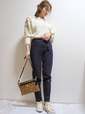 「Cawaii」｜「アイテム（アナログ腕時計）」を使った、 𝕐𝕌𝕂𝕚さん（レディース・160cm）の冬コーディネート