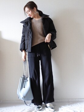  𝕐𝕌𝕂𝕚さん（レディース・160cm）の冬コーディネート