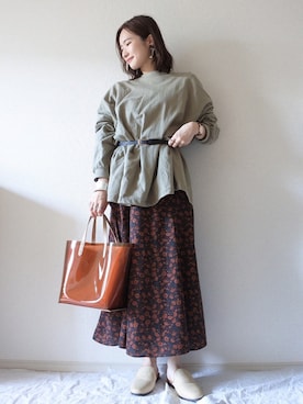  𝕐𝕌𝕂𝕚さん（レディース・160cm）の春コーディネート