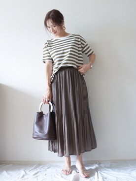「SFW（エスエフダブリュー）のアイテム（サンダル）」を使った、 𝕐𝕌𝕂𝕚さん（レディース・160cm）の夏コーディネート
