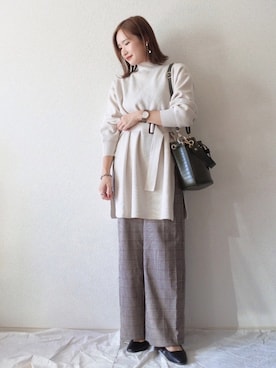  𝕐𝕌𝕂𝕚さん（レディース・160cm）の秋コーディネート