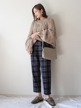  𝕐𝕌𝕂𝕚さん（レディース・160cm）の秋コーディネート