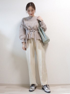  𝕐𝕌𝕂𝕚さん（レディース・160cm）の冬コーディネート