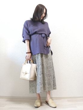  𝕐𝕌𝕂𝕚さん（レディース・160cm）の春コーディネート