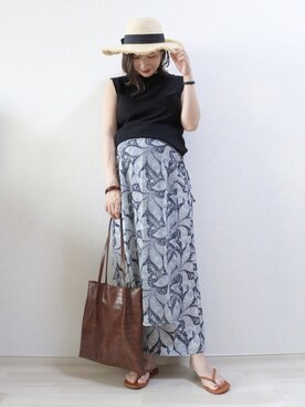 「Bou Jeloud」｜「アイテム（サンダル）」を使った、 𝕐𝕌𝕂𝕚さん（レディース・160cm）の夏コーディネート