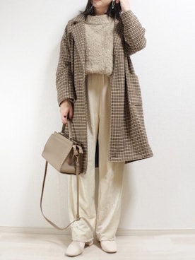  𝕐𝕌𝕂𝕚さん（レディース・160cm）の冬コーディネート