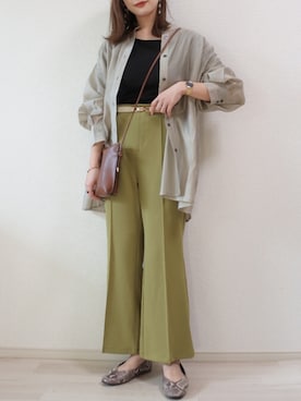 「ミニショルダー」｜「アイテム（その他）」を使った、 𝕐𝕌𝕂𝕚さん（レディース・160cm）の春コーディネート