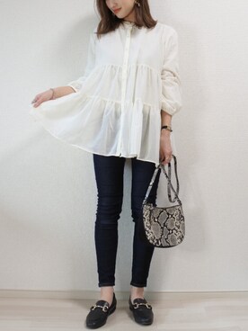 𝕐𝕌𝕂𝕚さん(レディース・160cm)の春コーディネート