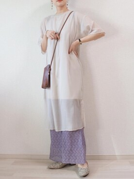 「apres jour mignon（アプレジュールミニョン）のアイテム（パンプス）」を使った、 𝕐𝕌𝕂𝕚さん（レディース・160cm）の春コーディネート