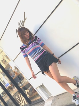 「エアーMAX」｜Yunpoliさん（レディース・158cm）の夏コーディネート