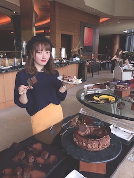 「マスタードイエロー」｜　YUMIさん（レディース・158cm）の秋コーディネート