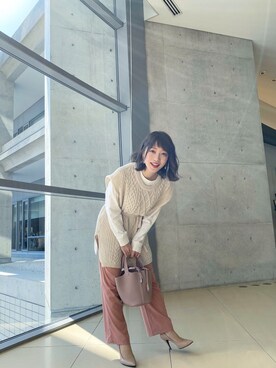「DIANA」｜「アイテム（パンツ）」を使った、Yunpoliさん（レディース・158cm）の冬コーディネート