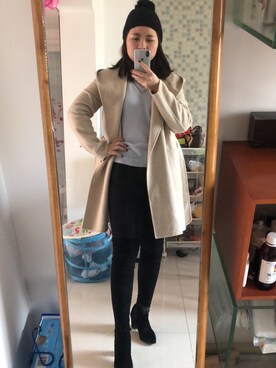 「S MAXMARA（エスマックスマーラ）のアイテム」を使った、猬猬1918さん（レディース・170cm）の冬コーディネート