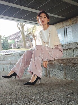 「スワン」｜柚さん（レディース・153cm）の冬コーディネート