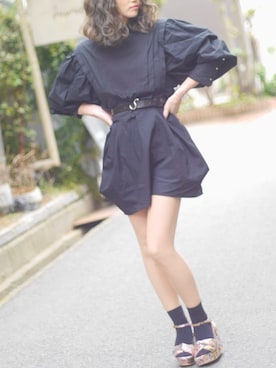 「アイテム（バングル/リストバンド）」を使った、柚さん（レディース・153cm・20代）の冬コーディネート