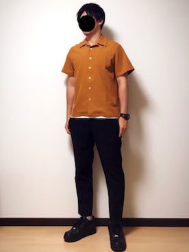 「Adam et Rope A・E・R（アダムエロペ）のアイテム（トップス）」を使った、takaさん（メンズ・173cm）の夏コーディネート
