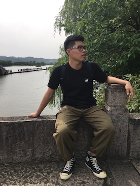 「工装」｜思凯Striveさん（メンズ・178cm）の春コーディネート