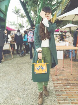 「Sassy（サッシー）のアイテム」を使った、りラ🇹🇼さん（レディース・160cm）の春コーディネート