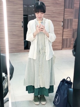 「森ガール」｜りラ🇹🇼さん（レディース・160cm）の秋コーディネート