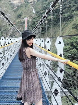「travel」｜「アイテム（帽子）」を使った、りラ🇹🇼さん（レディース・160cm）の秋コーディネート