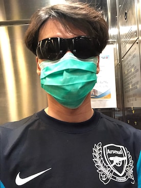 「THE MASK（マスク）のアイテム」を使った、四季大同さん（メンズ・175cm）の春コーディネート