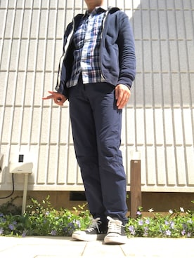 「MAYO SPRUCE（メイヨスプルース）のアイテム」を使った、雨傘さん（メンズ・173cm）の春コーディネート