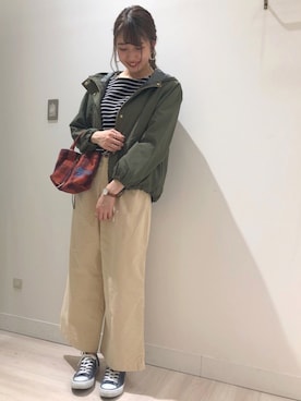 「ストリート服が好き」｜「アイテム（マウンテンパーカー）」を使った、studio CLIP  ヒルズウォーク徳重店さん（レディース・170cm）の秋コーディネート