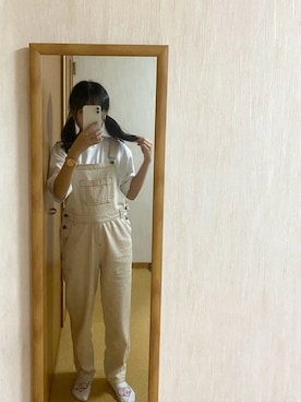 「Avail（アベイル）のアイテム（サロペット/オーバーオール）」を使った、ももかさん（レディース・159cm）の秋コーディネート
