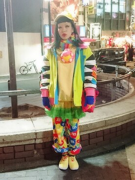 「大阪」｜「アイテム（その他アウター）」を使った、★チャラ★さん（レディース・153cm）の冬コーディネート