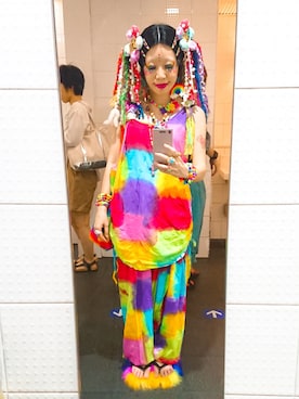 「大阪」｜「アイテム（オールインワン・サロペット）」を使った、★チャラ★さん（レディース・153cm）の夏コーディネート