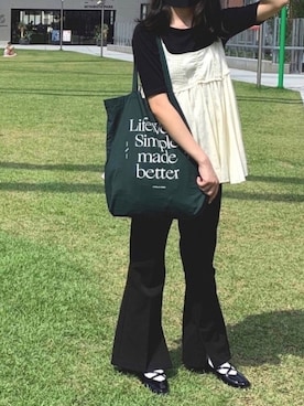 「snidel」｜「アイテム（スラックス）」を使った、fukukuruさん（レディース・160cm）の秋コーディネート