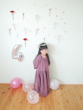 「no brand（ノーブランド）のアイテム」を使った、Ayaさん（キッズ・110cm）の夏コーディネート