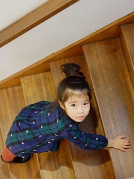 「GAP（ギャップ）のアイテム（ワンピース/ドレス）」を使った、Ayaさん（キッズ・120cm）の冬コーディネート