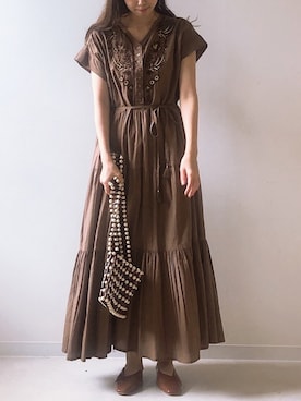 「Bab Bou Jeloud（バブブージュルード）のアイテム」を使った、Ayaさん（レディース・157cm）の春コーディネート