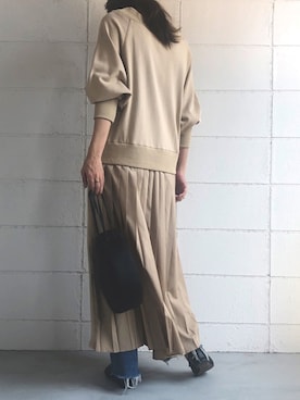 「Bou Jeloud（ブージュルード）のアイテム」を使った、Ayaさん（レディース・157cm）の秋コーディネート