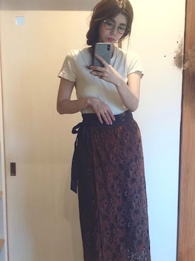 「大人トレンドカジュアル」｜Ayaさん（レディース・155cm）の秋コーディネート