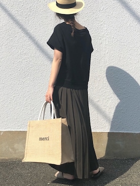 「Bou Jeloud（ブージュルード）のアイテム」を使った、Ayaさん（レディース・158cm）の春コーディネート