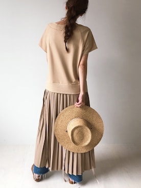 「PLUIE（プリュイ）のアイテム」を使った、Ayaさん（レディース・157cm）の春コーディネート