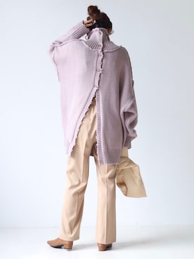 「Bab（バブ）のアイテム（パンツ）」を使った、Ayaさん（レディース・157cm）の秋コーディネート