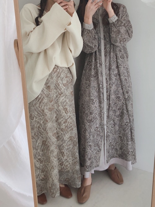 新品 RHC ロンハーマン/別注 リバティプリントワンピース ペイズリー柄 新品 RHC ロンハーマン/別注 リバティプリントワンピース