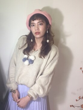 「STARMIMI（スターミミ）のアイテム」を使った、Ophéliaさん（レディース・157cm）の冬コーディネート