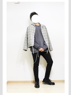 「STUDIOUS BLUE（ストゥディオスブルー）のアイテム」を使った、yagichan さん（メンズ・176cm）の春コーディネート
