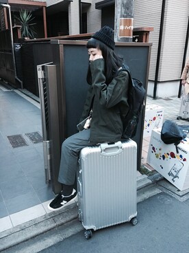 「Carhartt WIP（カーハートダブリューアイピー）のアイテム（ジャケット/アウター）」を使った、ちちさん（レディース・161cm）の春コーディネート