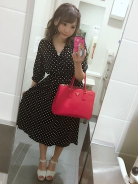 「archives（アルシーヴ）のアイテム（シャツワンピース）」を使った、natsuki🐰💓さん（レディース・154cm）の夏コーディネート