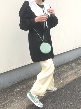 「JEANASIS（ジーナシス）のアイテム（財布/小物）」を使った、ドレミさん（レディース・160cm）の春コーディネート