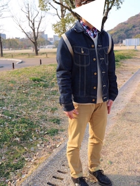 「Dr. Martens（ドクターマーチン）のDr.Martens (ドクターマーチン)/1461 3EYE GIBSON SHOES（その他シューズ）」を使った、し。さん（メンズ・160cm）の春コーディネート