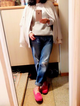 「スナイデル」｜「アイテム（ブルゾン）」を使った、RIさん（レディース・161cm）の秋コーディネート