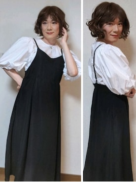 「Green　Parks（グリーンパークス）のアイテム」を使った、林川未来♂さん（レディース・172cm）の夏コーディネート