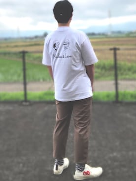 「LEON（レオン）のアイテム」を使った、RP太郎さん（メンズ・165cm）の夏コーディネート