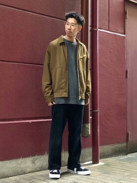 「やっぱりストリートが好き」｜「アイテム（ブルゾン）」を使った、中村さん（メンズ・175cm）の秋コーディネート